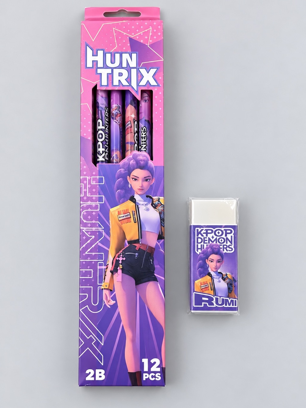 KPOP Demon Hunters Rumi 2B Pencils 12-Piece Set